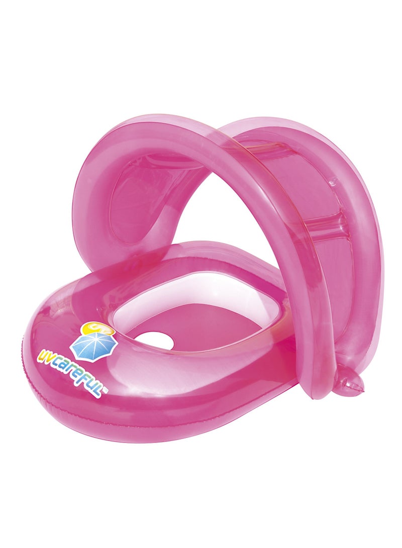Bestway UV Care Baby Seat 80x85cm, Assorted 1 Piece (Color May Vary) | Detachable Sunshade | Inflatable Baby Float | Baby Pool Float | Summer Water Toy | Pool & Beach Toy - Image 5