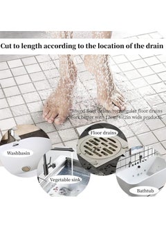 KLVS KLVS Disposable SelfAdhesive Shower Drain Stickers Hair Catcher Floor Drain Mesh Stickers for Bathroom Kitchen Sink with Cleaning Shovel  - Image 5