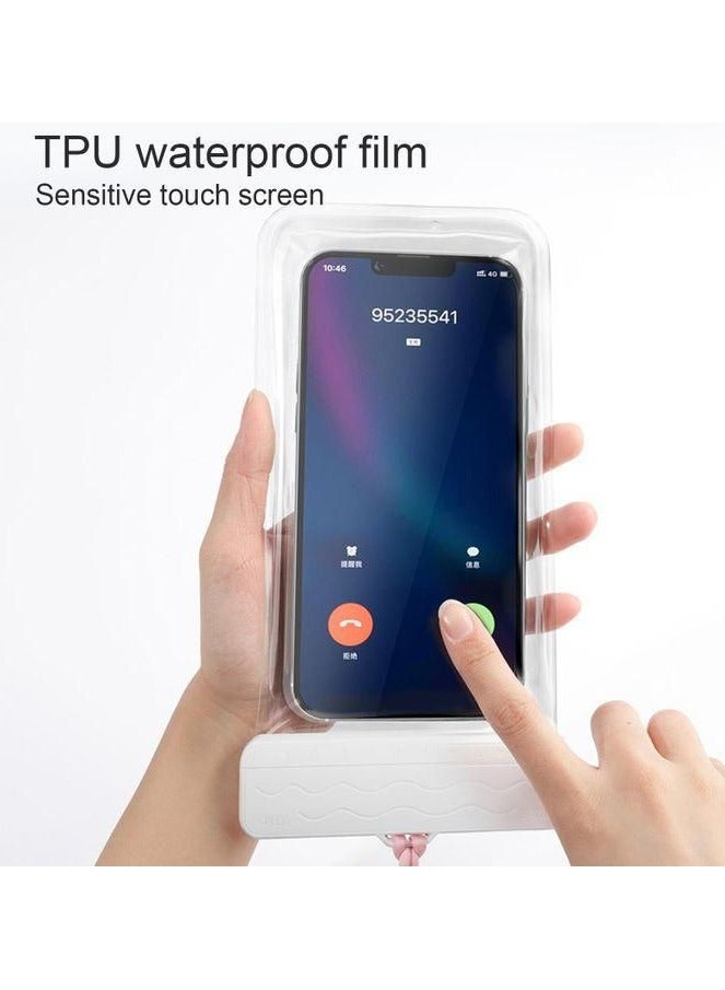 Waterproof Phone Bag Touch 7 Inch Universal Phone Pouch IPX8 Waterproof Phone Case for Swimming with Lanyard Around Neck or Hand (white). - Image 5
