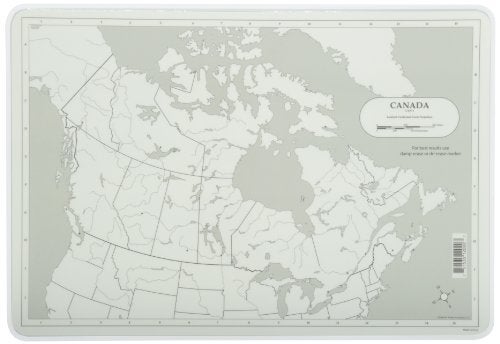 Painless Learning Canada Map Placemat, 12 x 17 1/2 inches - Image 2