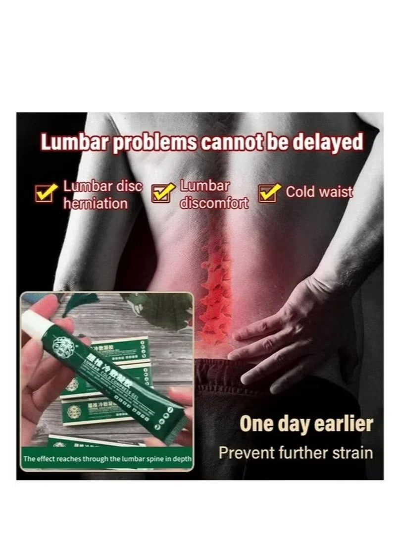 APDMP 3-Pack 20g Natural Herbal Lumbar Cold Gel | Fast-Cooling Relief for Cervical, Knee  Disc Pain | Joint Discomfort Soothing Formula - Image 2