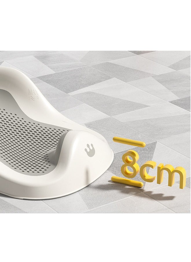 TodyJeyHo Baby Bath Support, Foldable Infant Bathtub for Newborn Babies 0-6 Months, Soft Sink Baby Bath Tub (Grey)  - Image 4