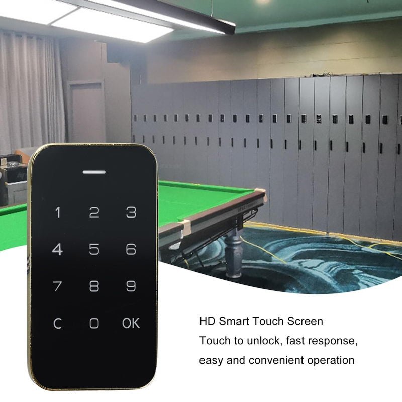 Digital Electronic Coded Lock Touch Screen Keyless Keypad for Cabinet Mailbox Drawer Black - Image 4