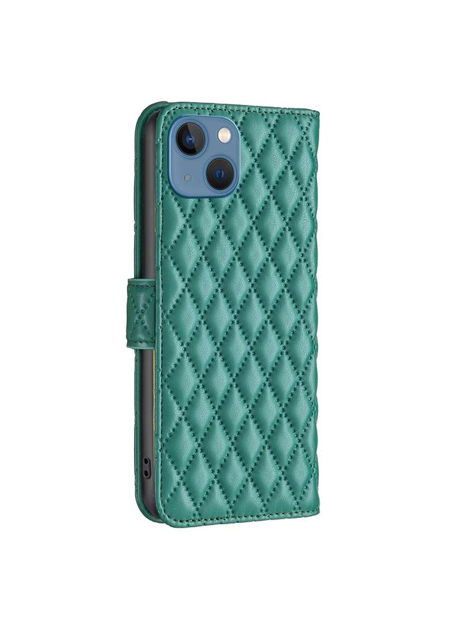 Zaboon Case For iPhone 13 Diamond Lattice Wallet Leather Flip Phone Case - Image 3