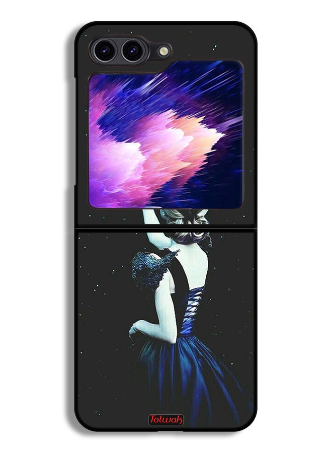 Tolwak Samsung Galaxy Z Flip6 Protective Case Cover Touching Star  - Image 1