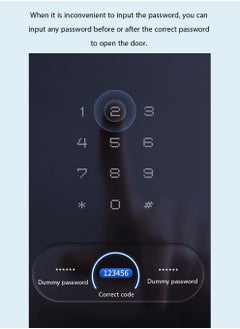 عربست تطبيق قفل الباب الذكي قفل الباب الذكي قفل الباب ببصمة الإصبع قفل ذكي ببصمة الإصبع قفل ذكي للدخول بالبصمة قفل ذكي بيومتري قفل الباب لوحة مفاتيح قفل الباب (أبيض)  - Image 5