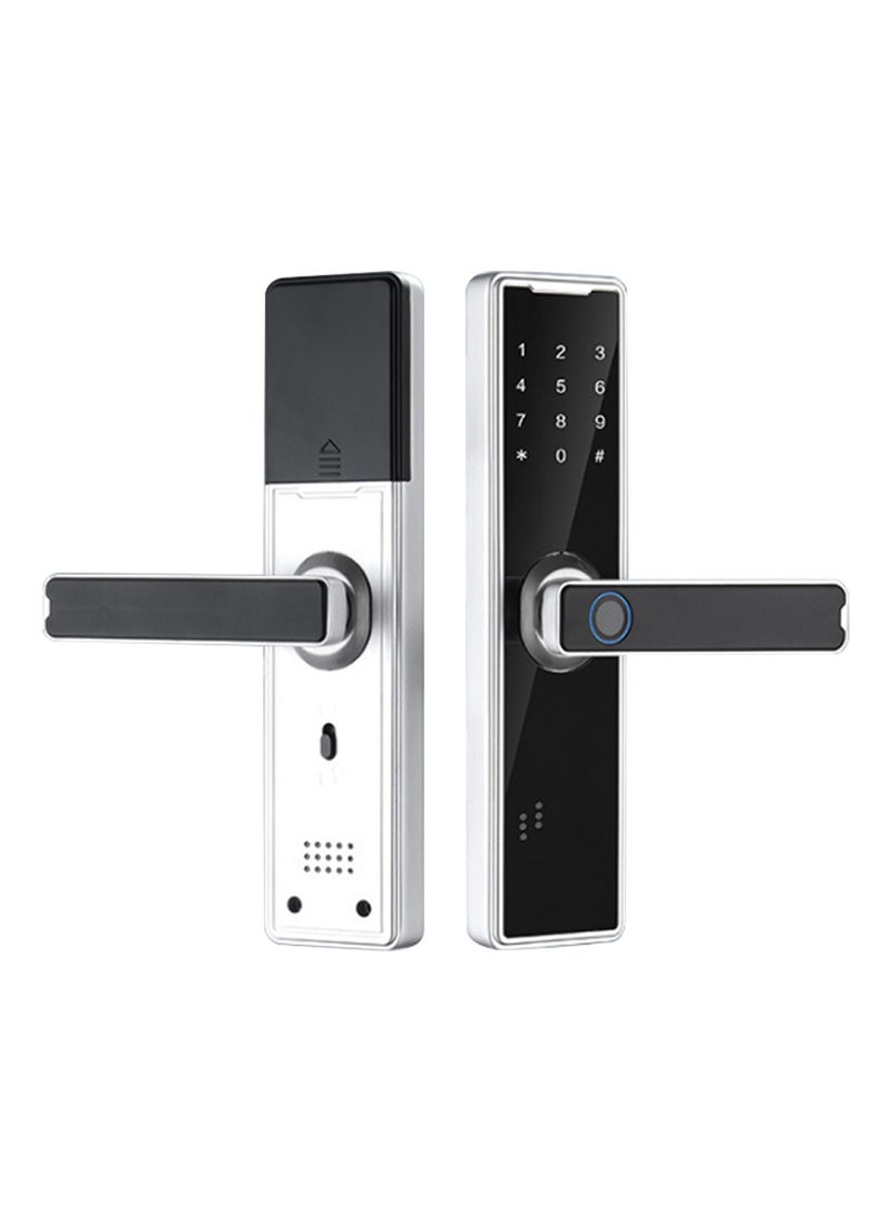 Arabest - Smart Door Lock Fingerprint Door Lock App Smart Lock Fingerprint Entry Smart Lock Biometric Door Lock Keypad Deadbolt (White） - Image 1