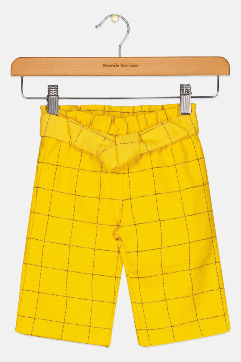 Chicco Toddlers Girl Windowpane Pattern, Yellow - Image 1