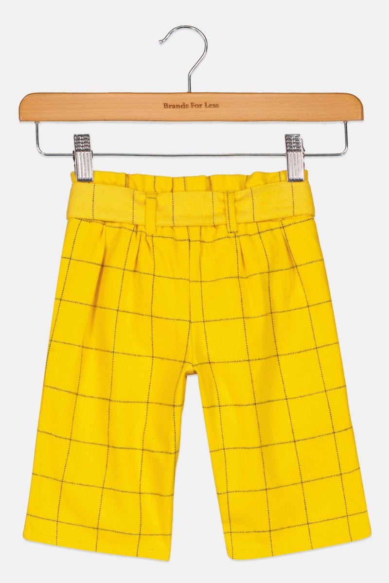 Chicco Toddlers Girl Windowpane Pattern, Yellow - Image 2