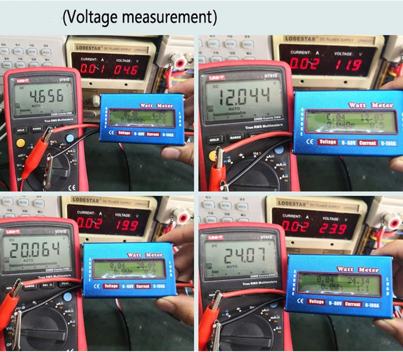 Abletop RC Watt Meter DC 60V/100A Power Analyzer Digital LCD Balance Battery Voltage Checker Watt Volt Amp Meter - Image 3