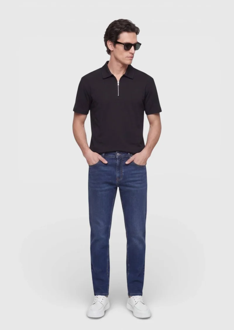 RAMSEY Black Plain T-Shirt