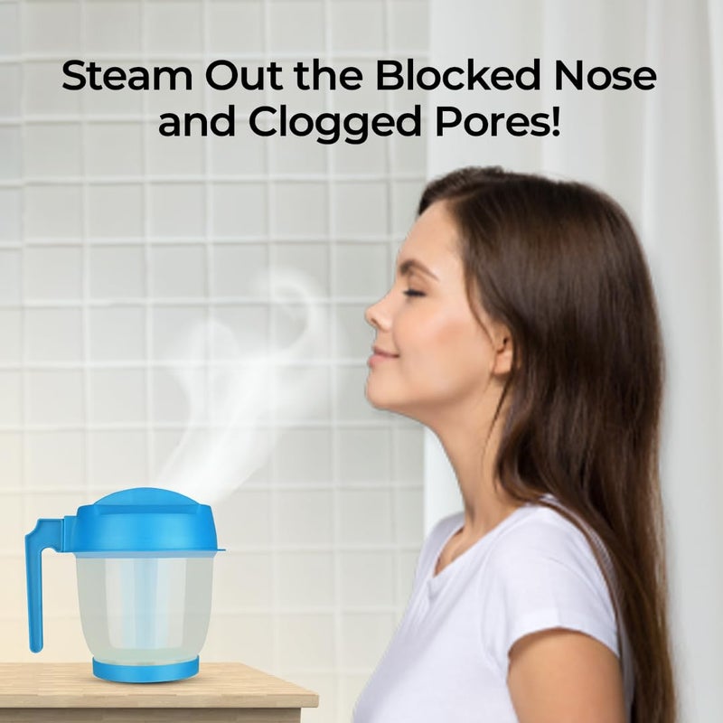 PharmEasy PharmEasy Steamer Vaporizer for Cold and Cough Steam Inhaler Vaporiser Helps in Breathing Disorders like Asthma and Bronchitis Sauna Experience for Blackheads Removal Skin Care1 Year Warranty  - Image 2