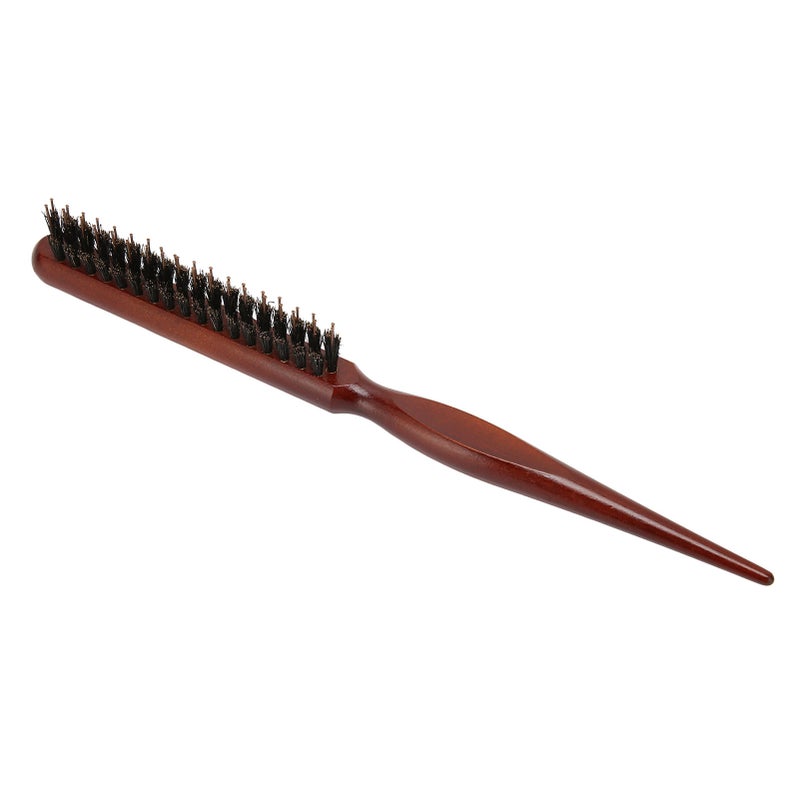 Teasing Brush Ergonomic Handle Nylon Bristles Curling Scalp Massage Tapered Tail Hair Parting Comb for Curling Styling - Image 2
