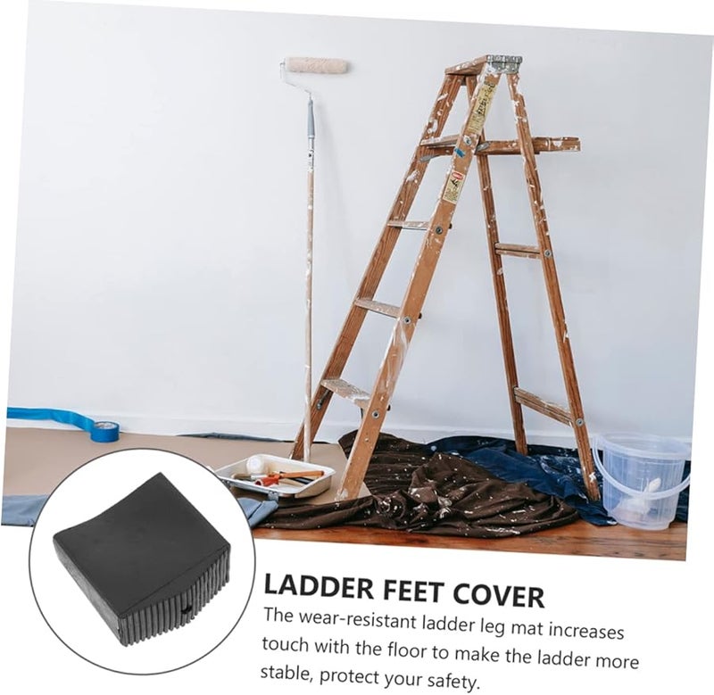 4Pcs Ladder Feet Covers Non Slip Rubber Pads for Enhanced Stability and Leg Protection - Image 3