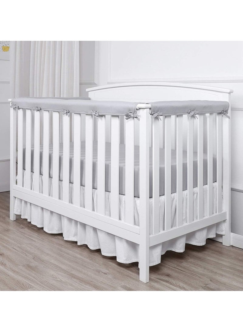 general Children's room crib around the guardrail 3 pieces of cloth cotton anti-bite anti-collision belt long-term companion baby growth - Image 1