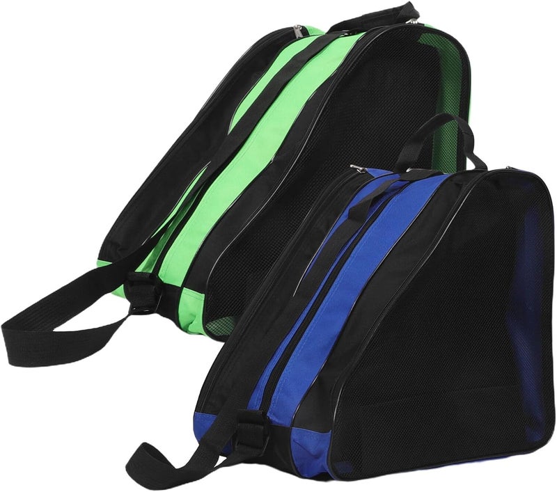 CHILDWEET 2pcs Inline Roller Skate Bags Adjustable Shoulder Strap, Oxford Cloth Sturdy Storage Pouch for Boys, Thickened Carrying Backpack for Skating Shoes - Image 1