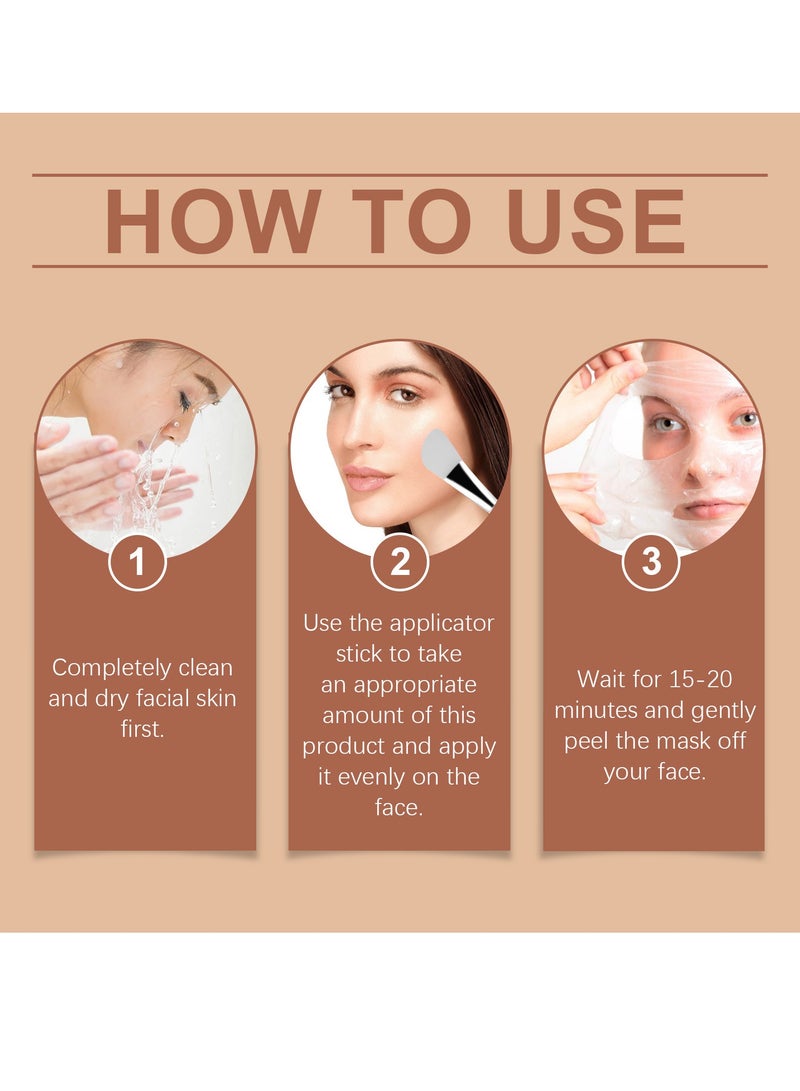 EELHOE T3 Collagen Mask Korean Collagen Face Mask, Baby Glow Collagen Mask Skincare for Anti-Wrinkle, Anti-Aging, Pore Tightening Gift - Image 4