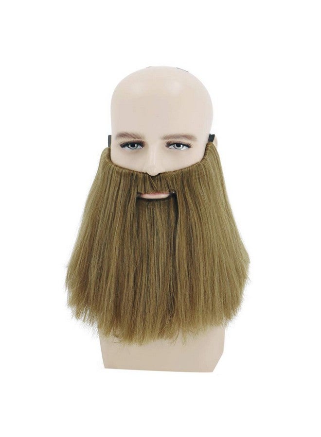 RightOn Blonde Wig For Men Beard Wig For Cosplay Long Curly Wig Ash Blonde Wig Party Wig For Men Wig Cap Include