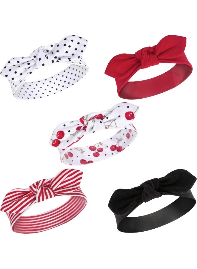hudson baby Hudson Baby Infant Girl Cotton and Synthetic Headbands