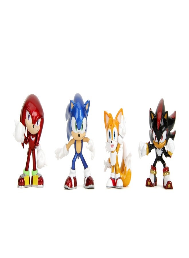 Jada Metalfigs Sonic The Hedgehog 4-Pack, Sonic, Tails, Knuckles, Shadow, 2.5” Die-Cast Figures - Wave 1, Ages 8+ - Image 5