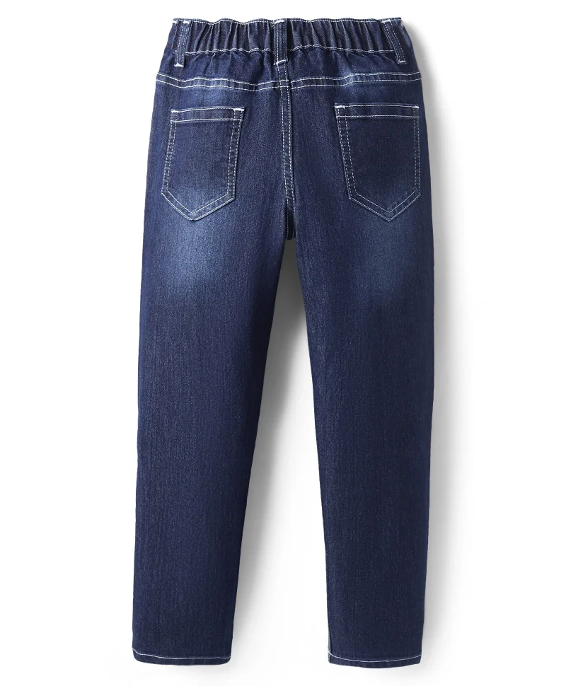 Pine Kids Pine Kids Woven Full Length Washed Denim Jeans - Navy Blue