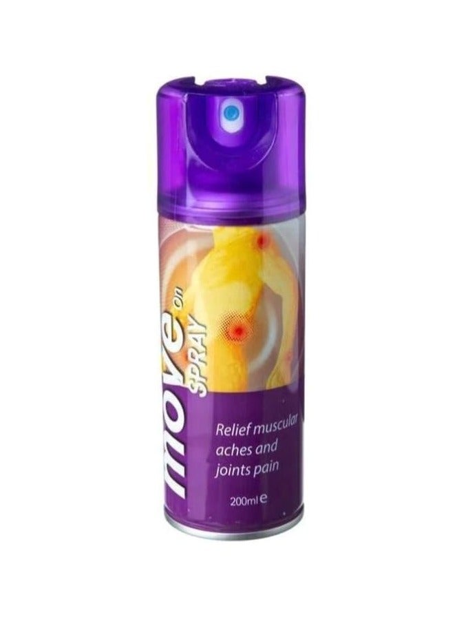 MOVE ON Relief Muscular Aches and Joints Pain Spray 200ml