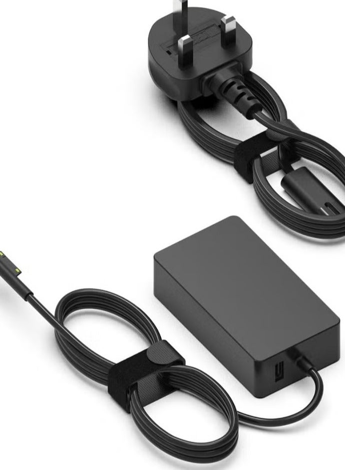 New Surface Pro Charger 65W Fit for Microsoft Surface Pro 3/4/5/6/7/8/X, Surface Book Laptop/Tablet, fit Model 1706 1800 1625 Power Supply, Work with 65W-44W-36W-24W - Image 1