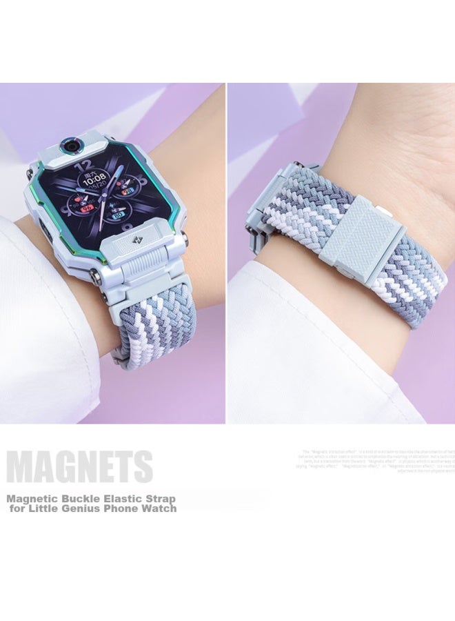 Watchbond Compatible With Xiaotianc Z8 Children's Smarch Strap, Suitable For Z10/z9/z8a/z7/z6/z5, Braided Magnetic Clasp Strap, Replacement For Q2a/q1r/d3, Y01a Wristband - Image 3