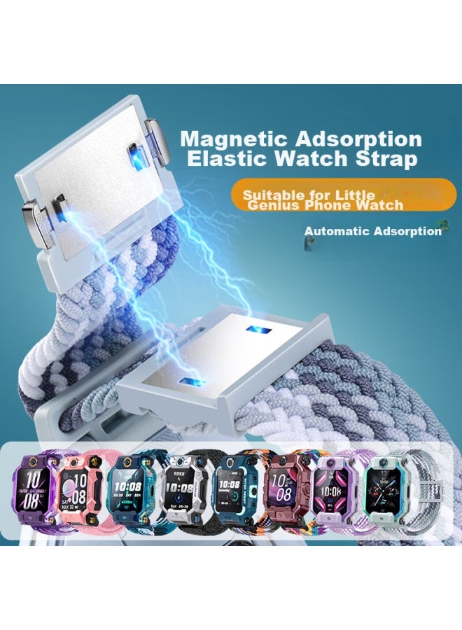Watchbond Compatible With Xiaotianc Z8 Children's Smarch Strap, Suitable For Z10/z9/z8a/z7/z6/z5, Braided Magnetic Clasp Strap, Replacement For Q2a/q1r/d3, Y01a Wristband - Image 2