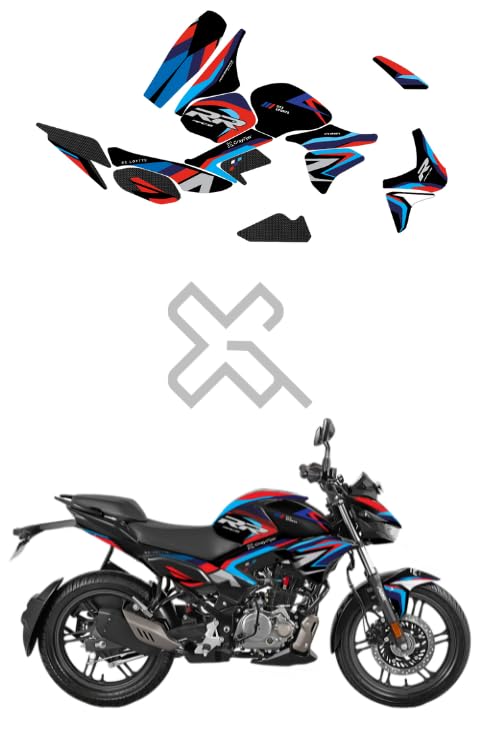 Grayfixx RR Edition Full Body Wrap for Xtreme 125R | Made in Premium Gloss Vinyl with FPF (Fade Protection Film), Water Proof, Precut Sticker, Pack of 1 for Both Side with 2 Years Warranty - Image 1