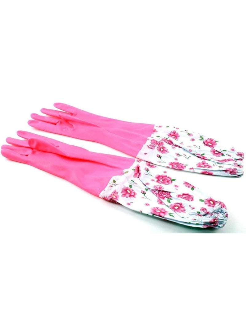 Thickened Cleaning Gloves Set Of Washing Gloves Waterproof Latex Gloves For Kitchen Dish Washing Laundry Cleaning Multicolour - Image 4