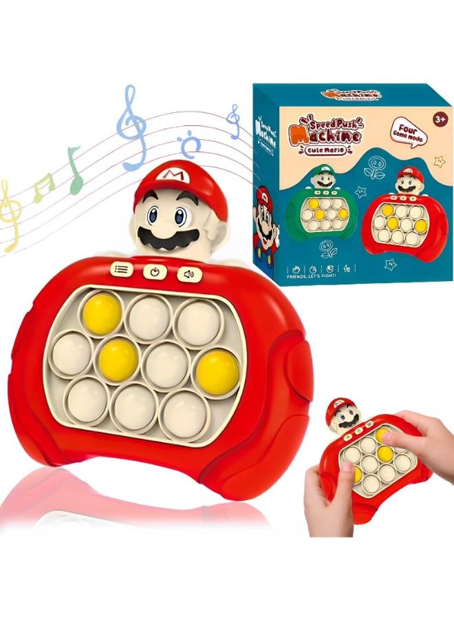 Super Mario Quick Push Pop-It, Pop It Electronic Game, Pop It Fidget Toy, Pop-It Pro Light Up Game, Push Pop Game Controller Bubble