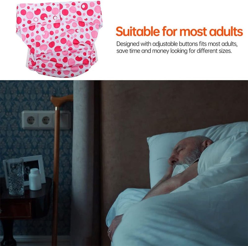cheekyglo 2pcs Leakproof Adult Incontinence Diapers Washable Diapers Adults Elderly Supplies - Image 1