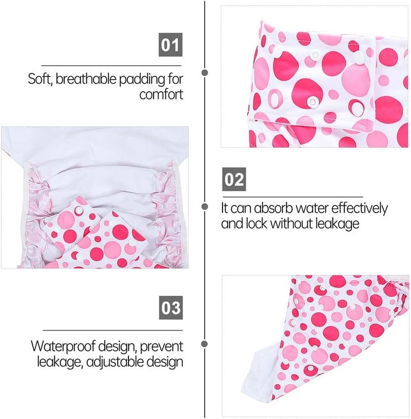 cheekyglo 2pcs Leakproof Adult Incontinence Diapers Washable Diapers Adults Elderly Supplies - Image 5