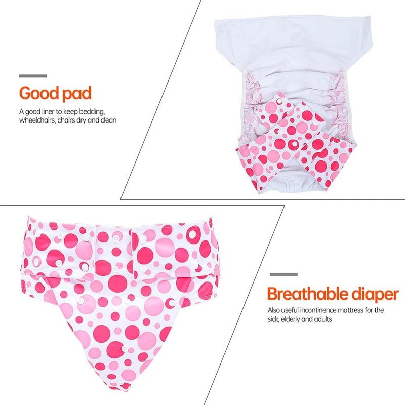 cheekyglo 2pcs Leakproof Adult Incontinence Diapers Washable Diapers Adults Elderly Supplies - Image 2