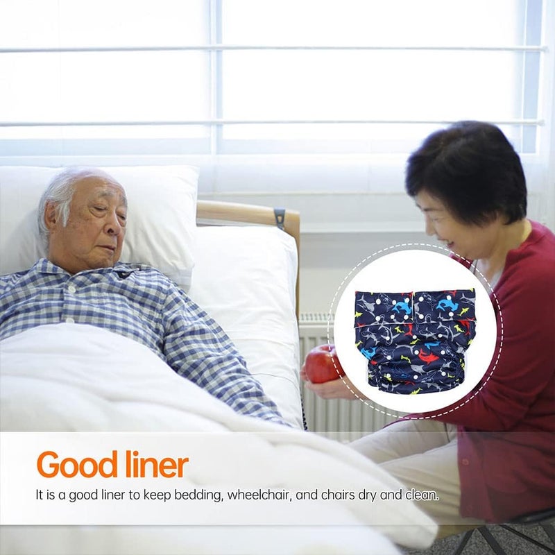 cheekyglo 2pcs Leakproof Adult Incontinence Diapers Washable Diapers Adults Elderly Supplies - Image 3