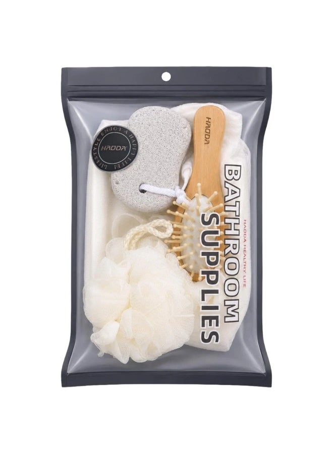 Bath Sponge Set Multicolour 4 Pieces