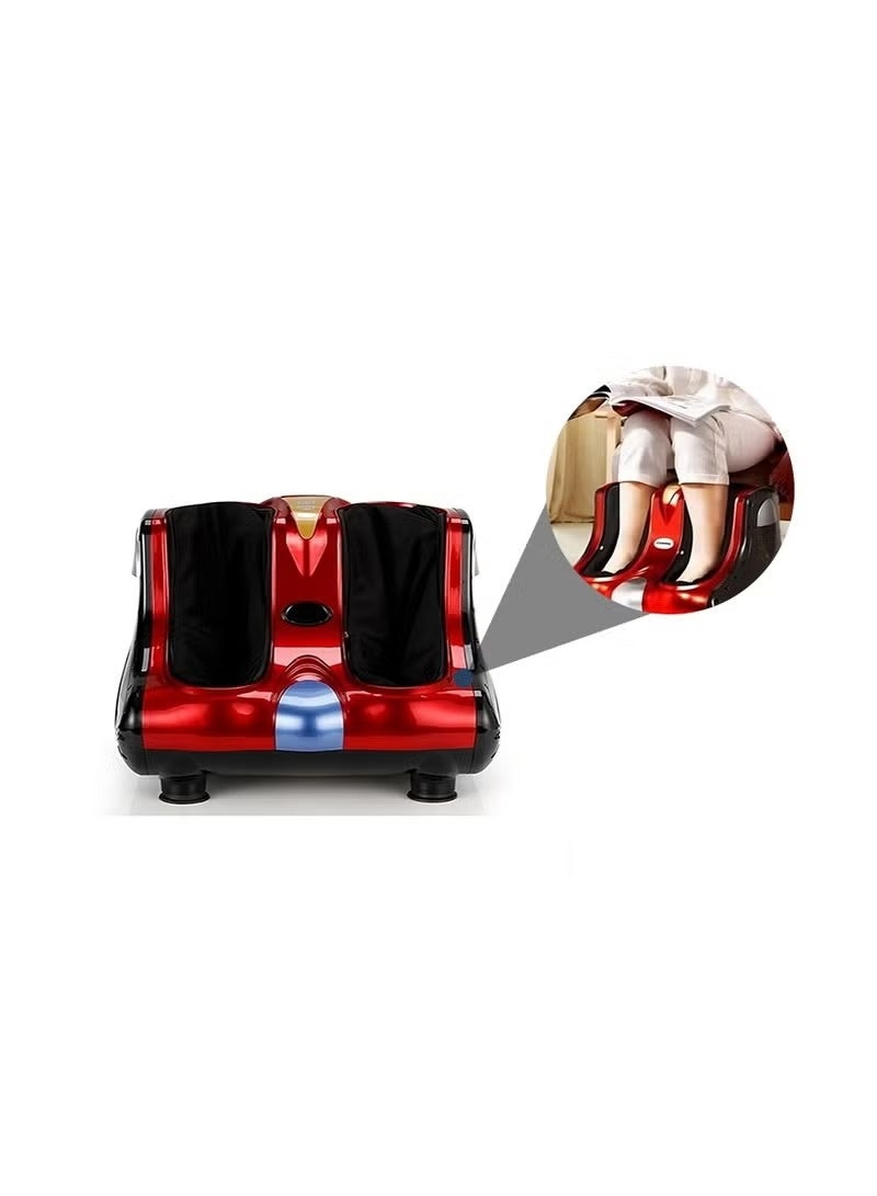 Relax Smart Feet & Legs Massager – Full Foot and Calf Massage Device with Heat, Kneading & Air Compression, Red & Black - Image 1