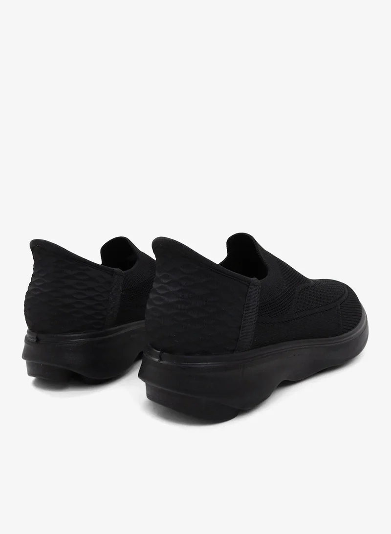 Walk Well BLACK Walk Well Comfortable Everyday Casual Men's Shoes | Lightweight, Cushioned & Breathable Slip-On Sneakers for Men | Best Price UAE