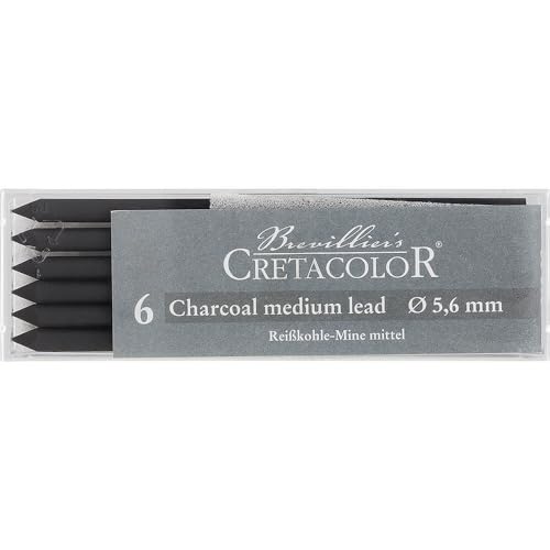 Cretacolor قلم الفحم كريتاكولور، علبة متوسطة من 6 أقلام فحم - Image 1