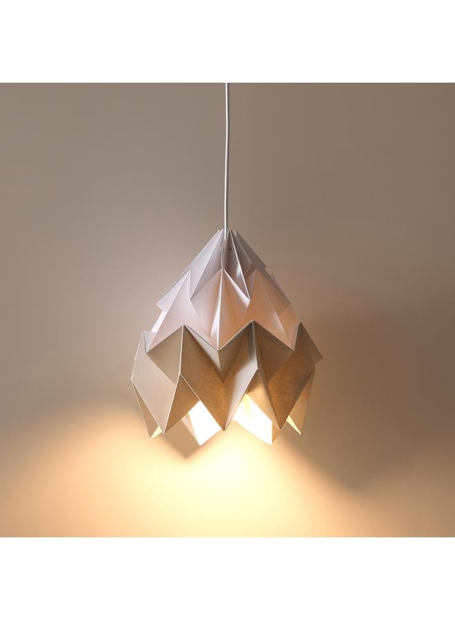 هوم بوكس مصباح تاشا الورقي المعلق مع مظلة معدنية وغطاء ورقي - 150 سم - Image 2