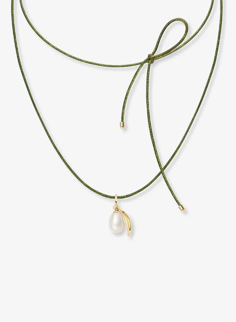 HEFANG olive pearl necklace - Image 1
