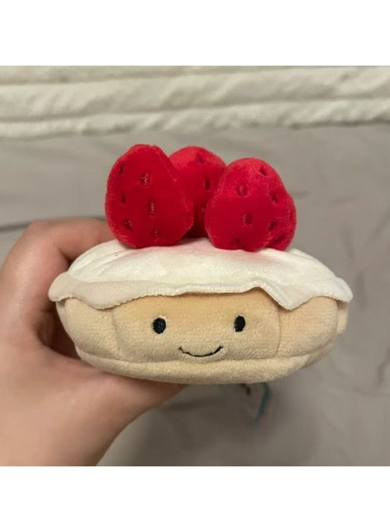 general Fun strawberry cake doll strawberry tart plush toy birthday gift delicate and cute - Image 1