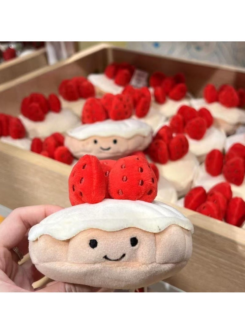 general Fun strawberry cake doll strawberry tart plush toy birthday gift delicate and cute - Image 2