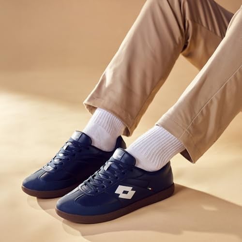 Lotto Men Mavin Court Navy Sneakers - Image 4