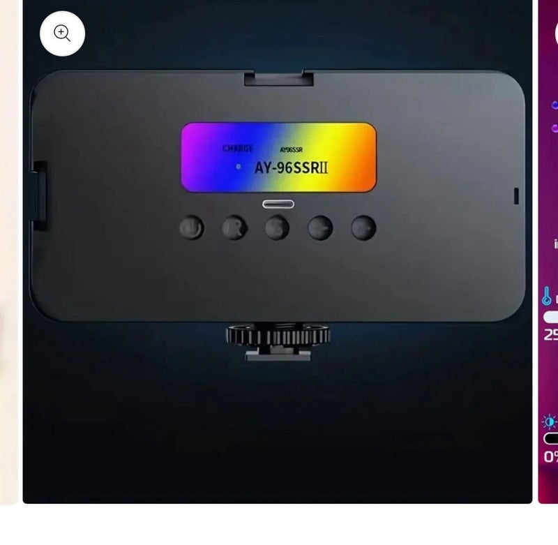 RGB Pocket Lamp 3, Professional LED Video Light Streaming with RGB and Tricolour Modes, 13W, Built-in 1800mA Battery, Type-C Charging - Image 4