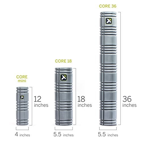 TriggerPoint CORE Foam Massage Roller (Back, Body, Legs) with Softer Compression for Deep Tissue Muscle Recovery – Relieves Pain, Improves Mobility & Circulation (36'') Gray - Image 3