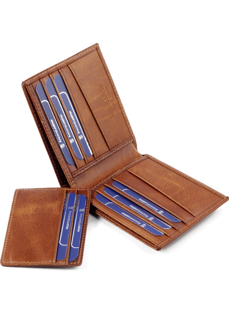 Ancora Leather - Genuine Leather Men's Wallet + Card Holder - Image 1