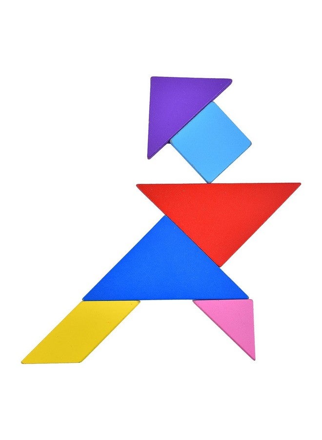 لعبة ألغاز تانجرام الخشبية للأطفال - عبوة هدايا عيد ميلاد من قطعة واحدة - Image 2