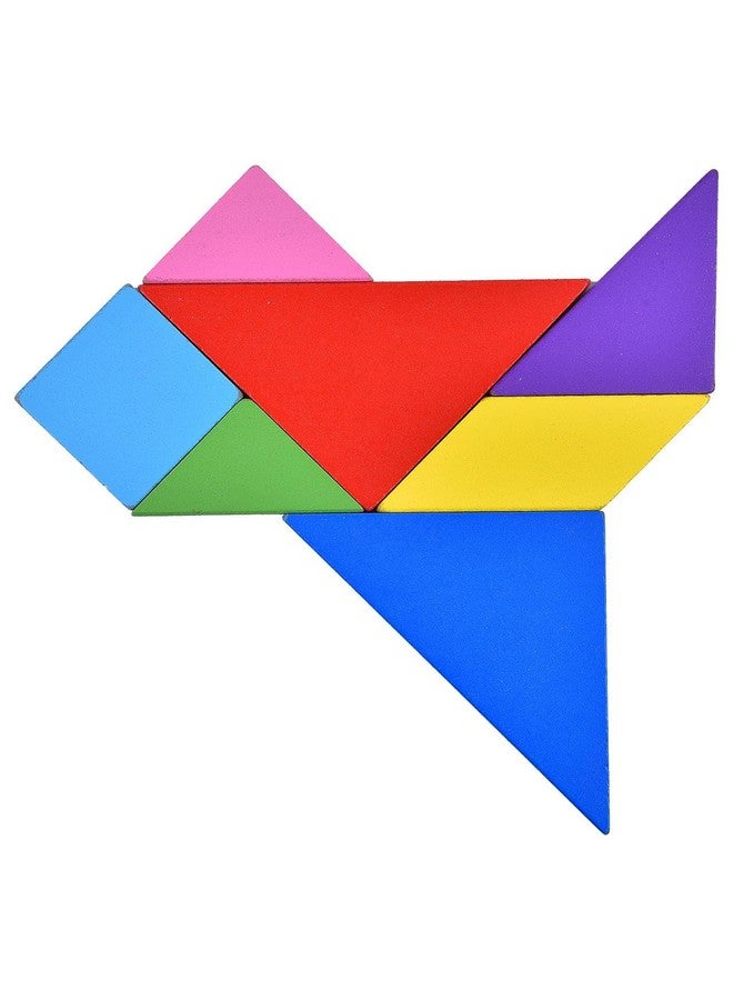 لعبة ألغاز تانجرام الخشبية للأطفال - عبوة هدايا عيد ميلاد من قطعة واحدة - Image 3